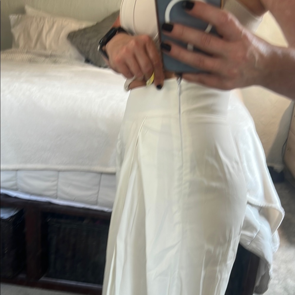 Elegant White Wide-Leg Pants XS - Picture 5 of 15